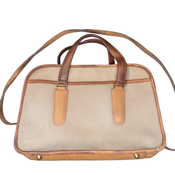 COACH RARE Vintage Coach Skinny Flight Satchel Twill NYC with Hang Tag - Picture 4 of 15